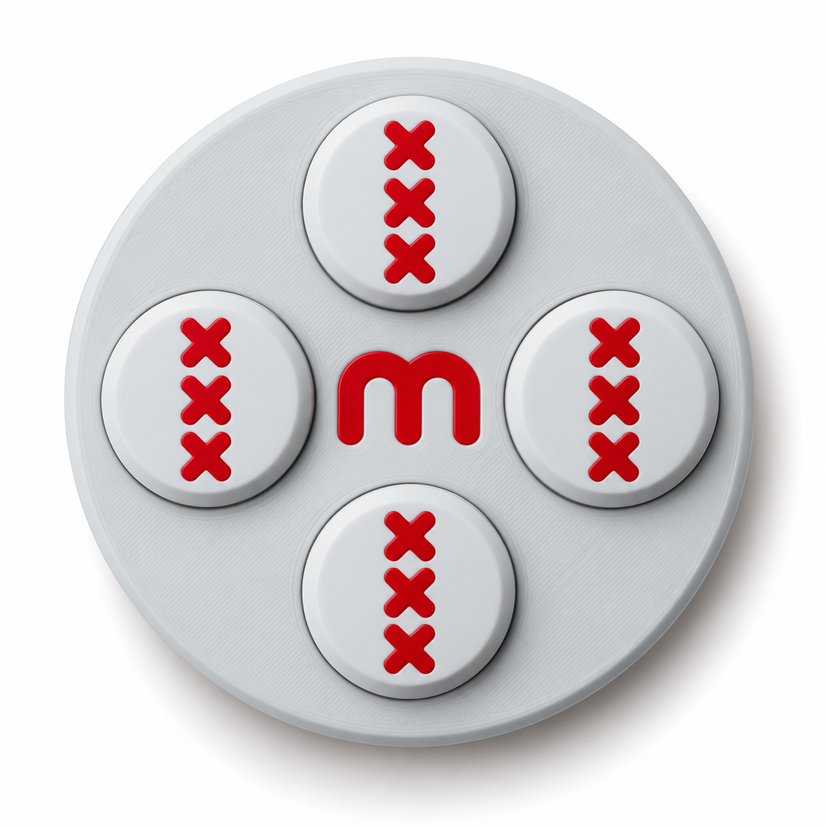 Startnummern-Magnete Radsport – Steelgrey – 8er-Set