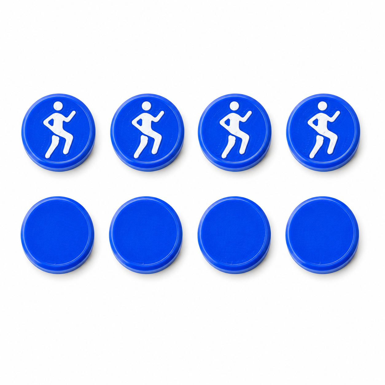 Startnummer Magneten Hardlopen – Donkerblauw – Set van 8