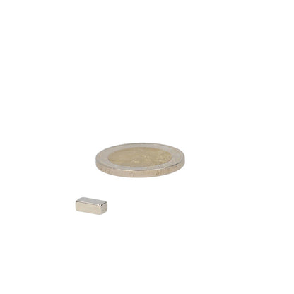 Neodymium Blokmagneet 8 x 4 x 3 mm N50 NiCuNi