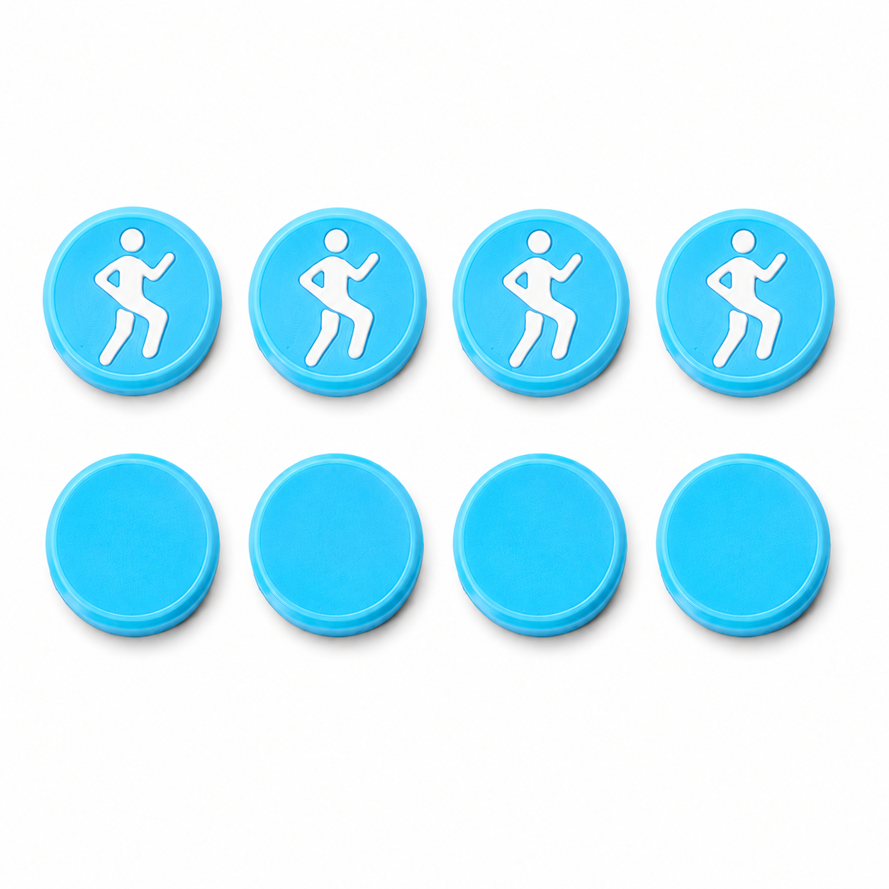 Startnummer Magneten Hardlopen – Lichtblauw – Set van 8