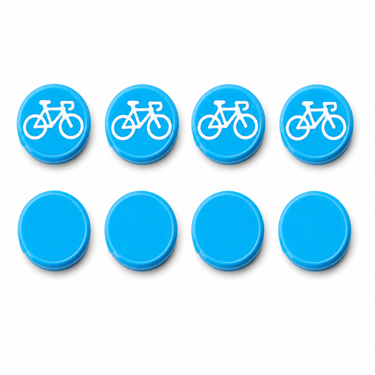 Startnummer Magneten Wielersport – Lichtblauw – Set van 8