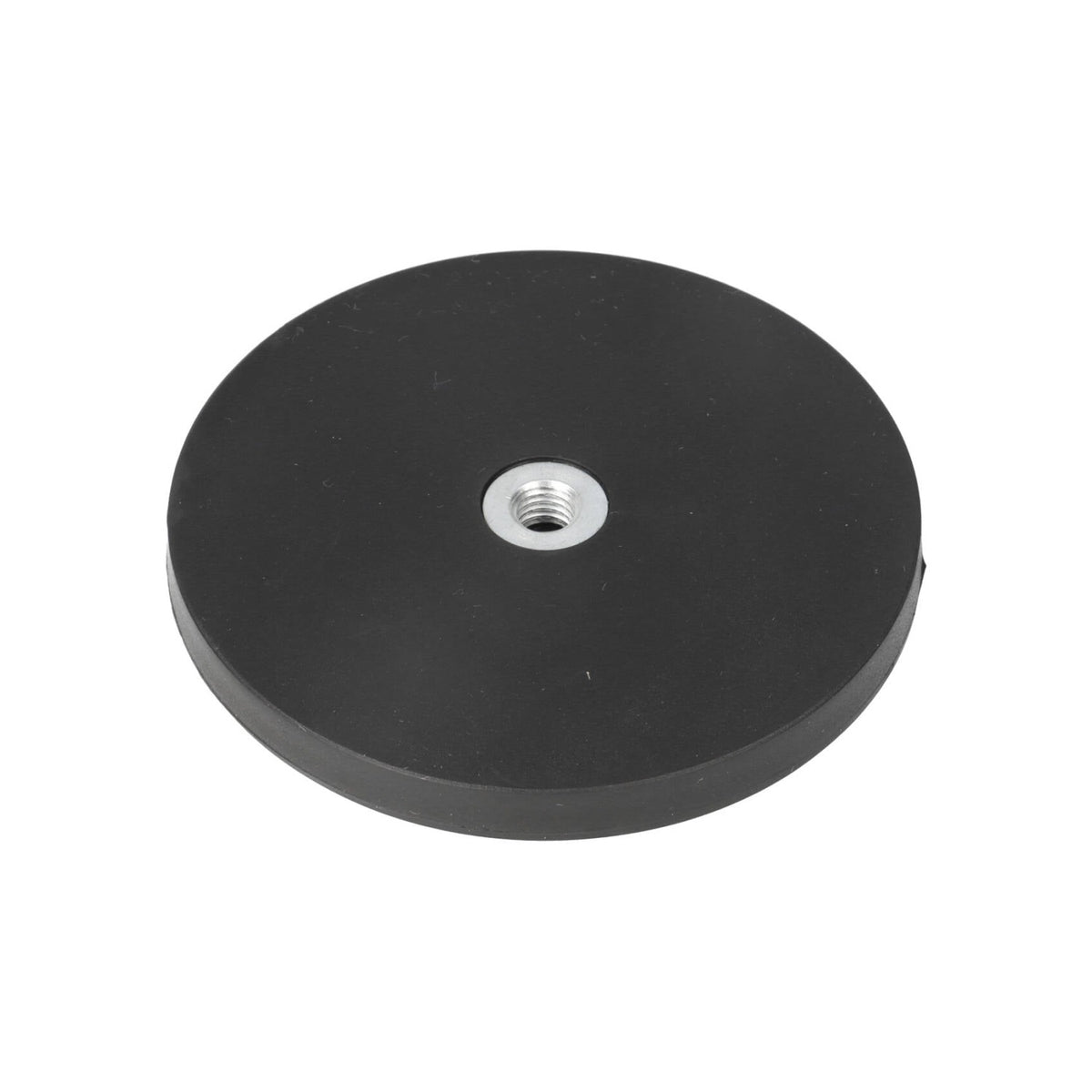 Neodymium Rubber Potmagneet Ø88 x 8,5 mm N40 inwendig schroefdraad M8