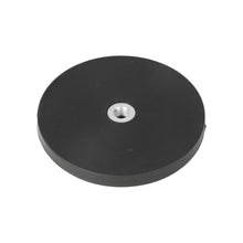 Aimant en caoutchouc au néodyme Ø 88 x 8,5 mm N40, filetage intérieur M8