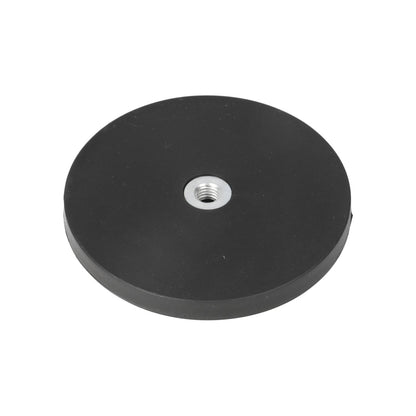 Neodymium Rubber Potmagneet Ø88 x 8,5 mm N40 inwendig schroefdraad M8