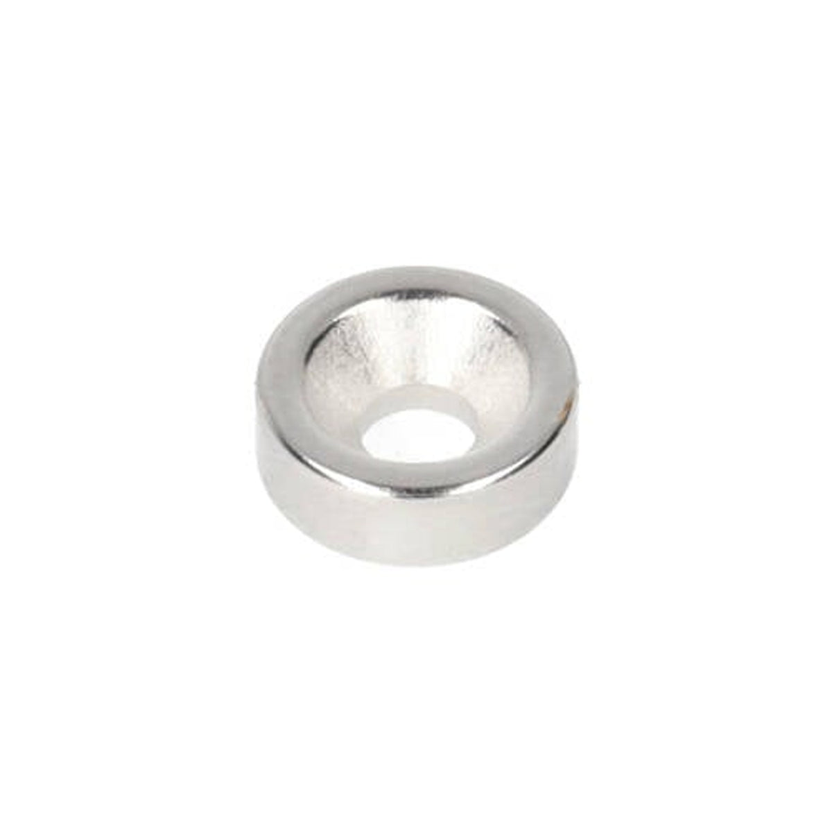 Neodym-Ringmagnet Ø10 x Ø7,1 x 3,5 mm N35 NiCuNi mit Bohr-/Senkloch Nordpol