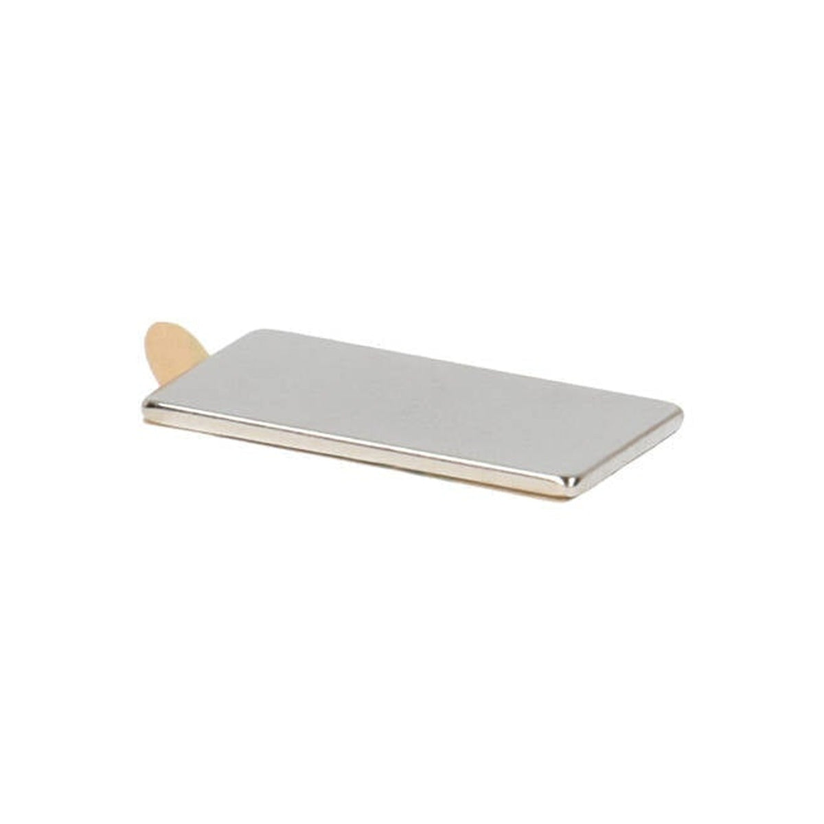Neodym Blockmagnet 20 x 10 x 1 mm N45 selbstklebend NiCuNi
