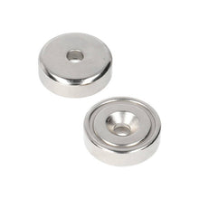 Aimant en néodyme Ø 25 x 8 x 5,5 mm N40 NiCuNi, trou de perçage/enfoncement