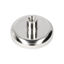Neodymium Pot Magnet Ø40 x 8 mm N42 NiCuNi threaded bush M6