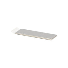 Neodymium Blokmagneet 30 x 10 x 1 mm N45 zelfklevend NiCuNi