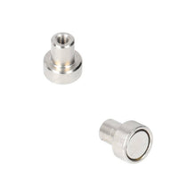 Neodym-Topfmagnet Ø10 x 4,5 mm N40 NiCuNi Gewindebuchse M3