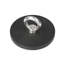 Aimant à œillet en néodyme et caoutchouc, Ø 88 mm, N40, œillet en acier inoxydable