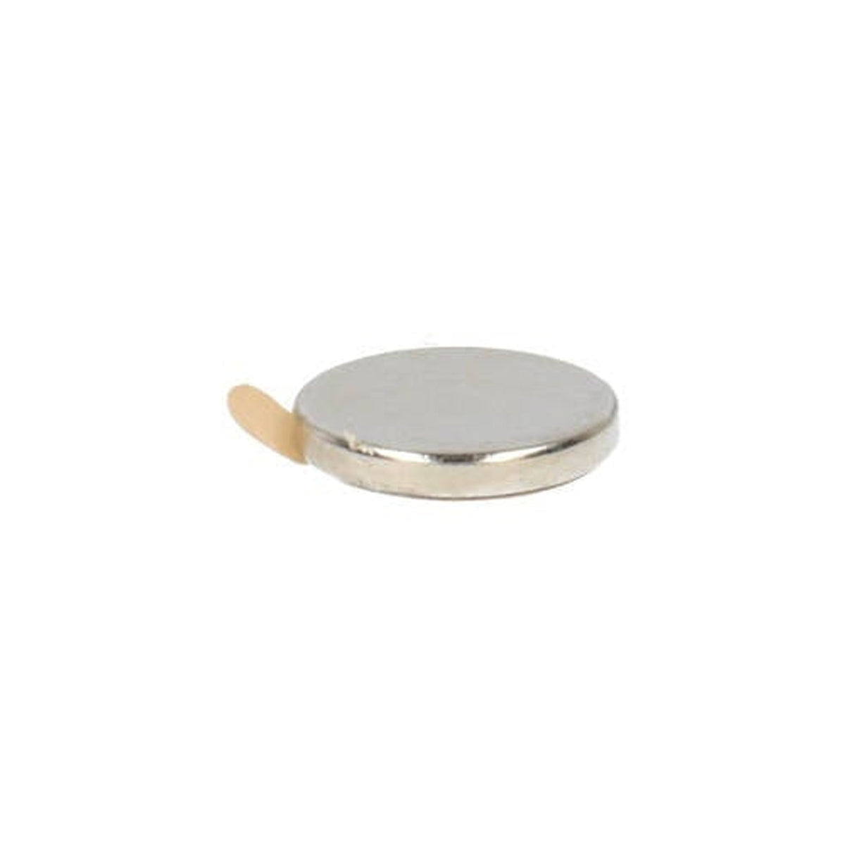 Neodymium Schijfmagneet Ø10 x 1,5 mm N45 NiCuNi zelfklevend