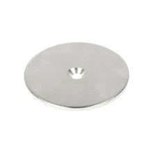 Anneau en acier Ø 60 x Ø 5,5 x 11 mm avec trou percé/fraisé (sans aimant)