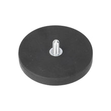Aimant en caoutchouc au néodyme Ø 43 x 6 mm N40, tige filetée M4