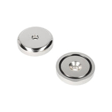 Neodymium Potmagneet Ø48 x 10,5 mm N40 NiCuNi boor-/verzinkgat