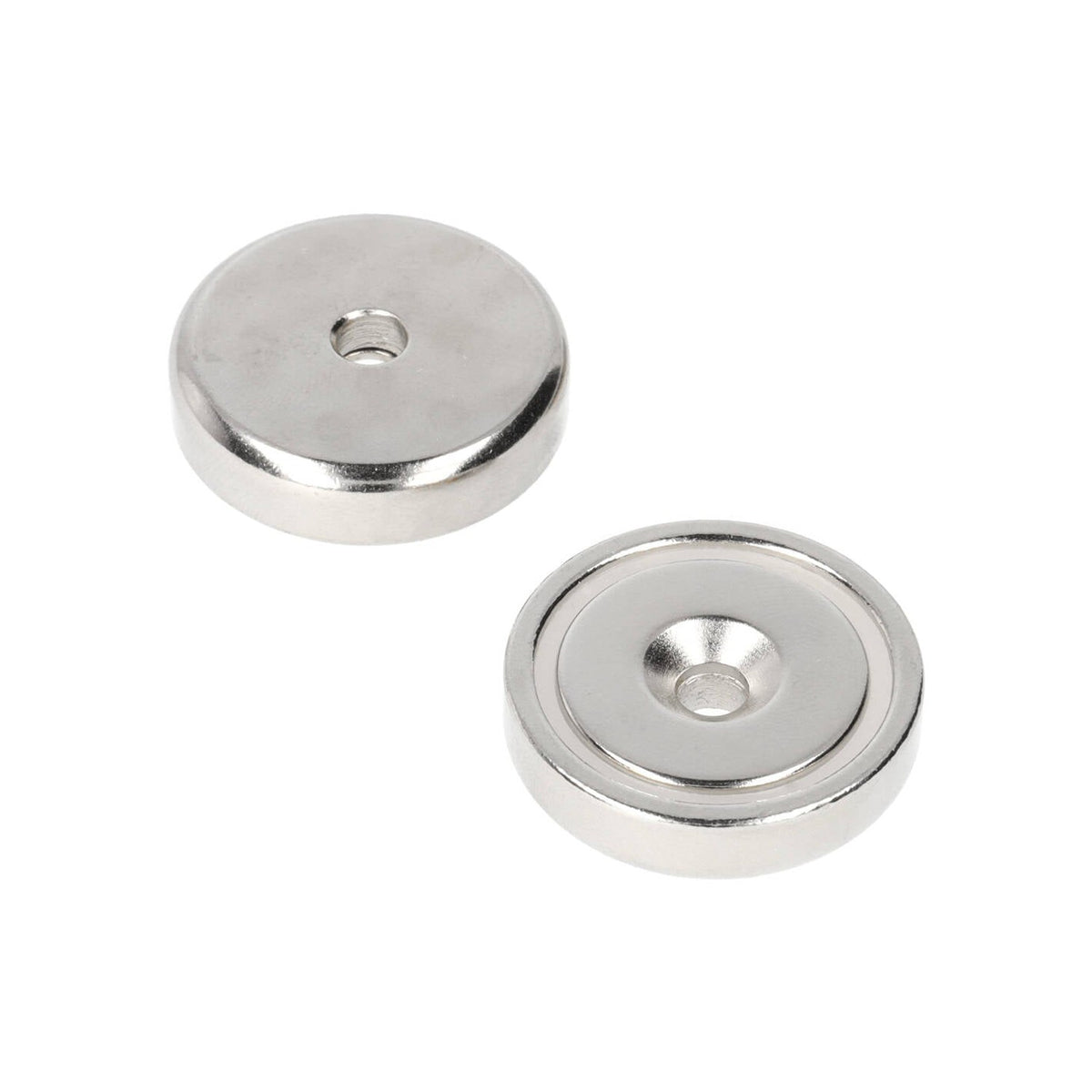 Neodymium Pot Magnet Ø32 x 8 mm N40 with Bore/Countersunk Hole