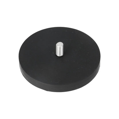 Neodymium Rubber Potmagneet Ø66 x 8,5 mm N40 draadstift M6