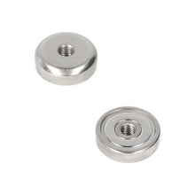 Neodymium Potmagneet Ø16 x 5 mm N40 NiCuNi inwendig schroefdraad M4