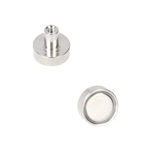 Aimant en néodyme Ø 13 x 5 mm N40, douille filetée NiCuNi M3