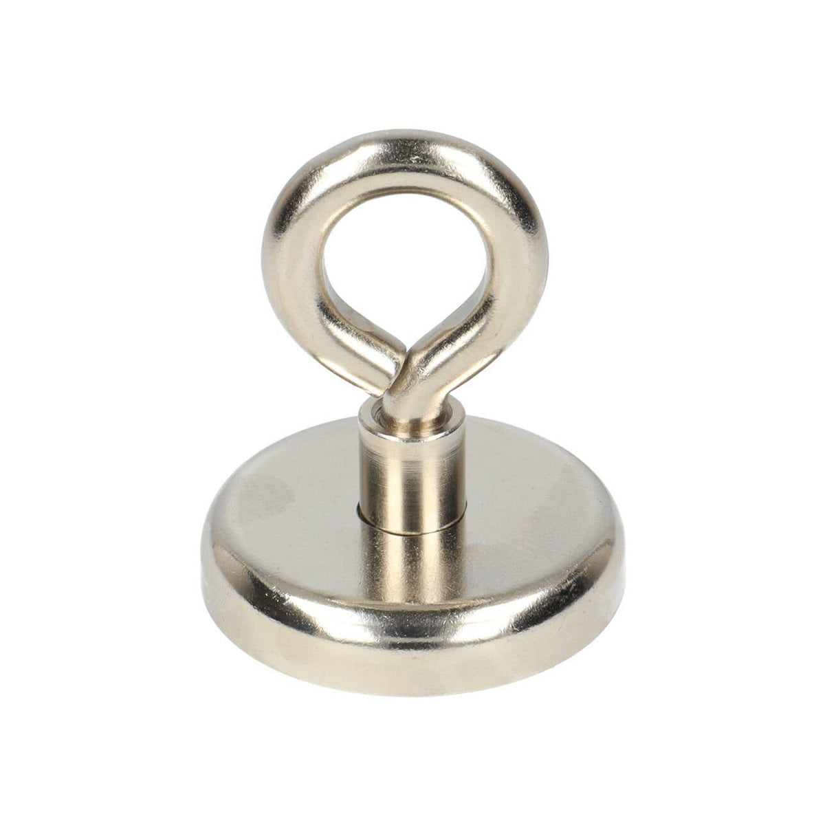Neodymium Eye Magnet Ø48 x 12 mm N40 steel pot NiCuNi