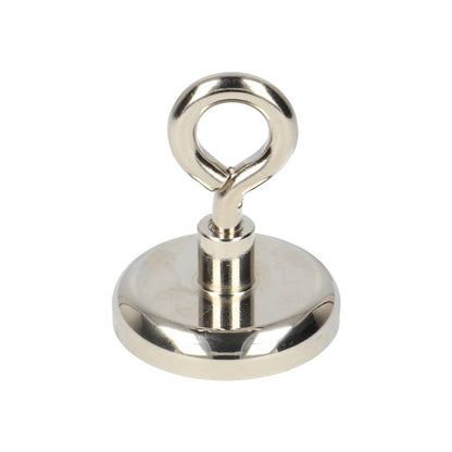 Neodym Ösenmagnet Ø40 x 8 mm N40 Stahltopf NiCuNi