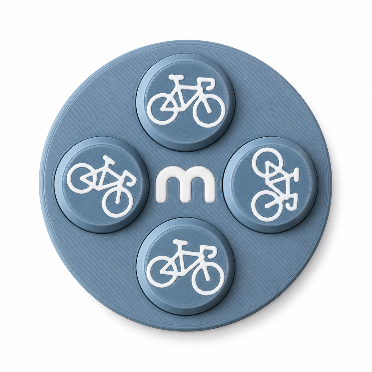 Startnummer Magneten Wielersport – Steelgrey – Set van 8