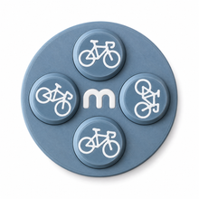 Startnummern-Magnete Radsport – Steelgrey – 8er-Set