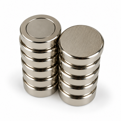 Memoset – 10 aimants puissants pour tableau blanc et vitre (Ø25 x 3 mm)