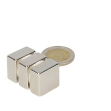 Neodymium Blokmagneet 20 x 20 x 10 mm N48 NiCuNi - Magnetenspecialist Import & Export B.V.