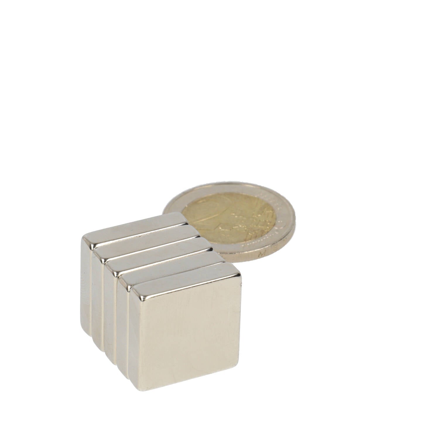 Neodymium Blokmagneet 20 x 20 x 5 mm N45 NiCuNi - Magnetenspecialist Import & Export B.V.