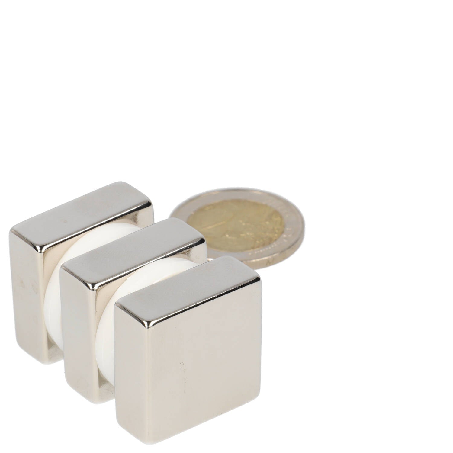 Neodymium Blokmagneet 25 x 25 x 10 mm N48 NiCuNi - Magnetenspecialist Import & Export B.V.