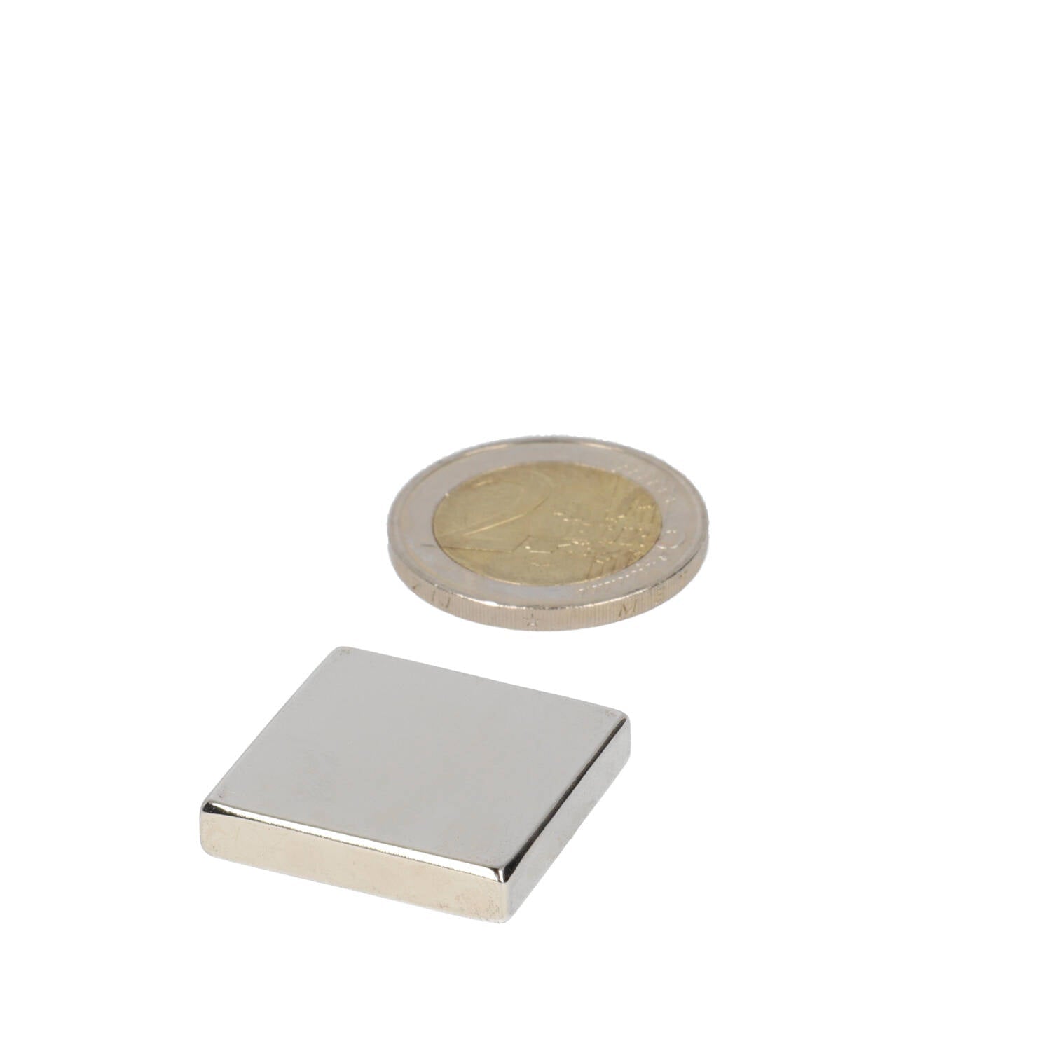 Neodymium Blokmagneet 25 x 25 x 5 mm N45 NiCuNi - Magnetenspecialist Import & Export B.V.