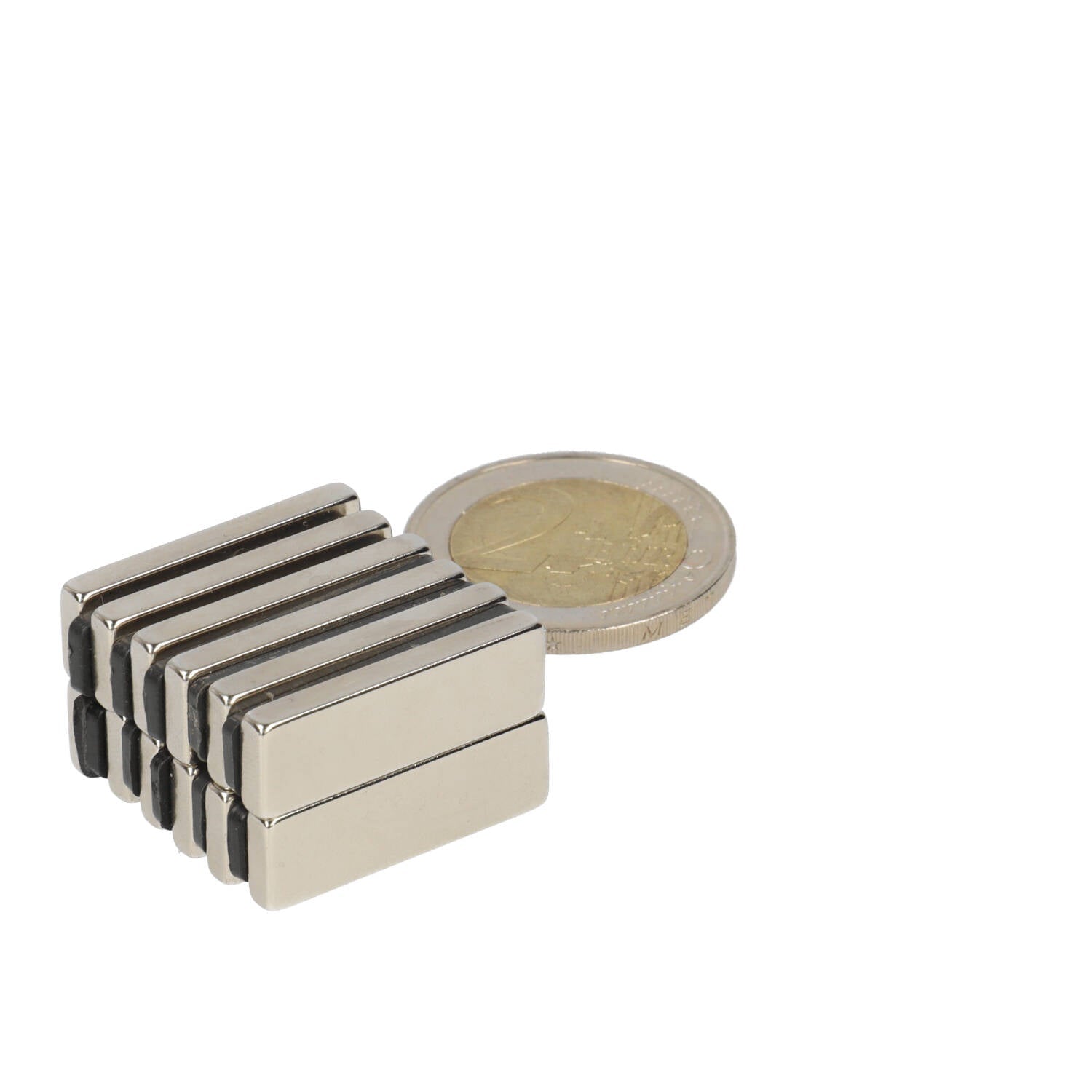 Neodymium Blokmagneet 25 x 8 x 3 mm N45 NiCuNi - Magnetenspecialist Import & Export B.V.