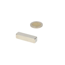 Neodymium Blokmagneet 40 x 10 x 10 mm N45 NiCuNi - Magnetenspecialist Import & Export B.V.
