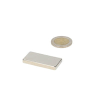 Neodymium Blokmagneet 40 x 20 x 5 mm N45 NiCuNi - Magnetenspecialist Import & Export B.V.