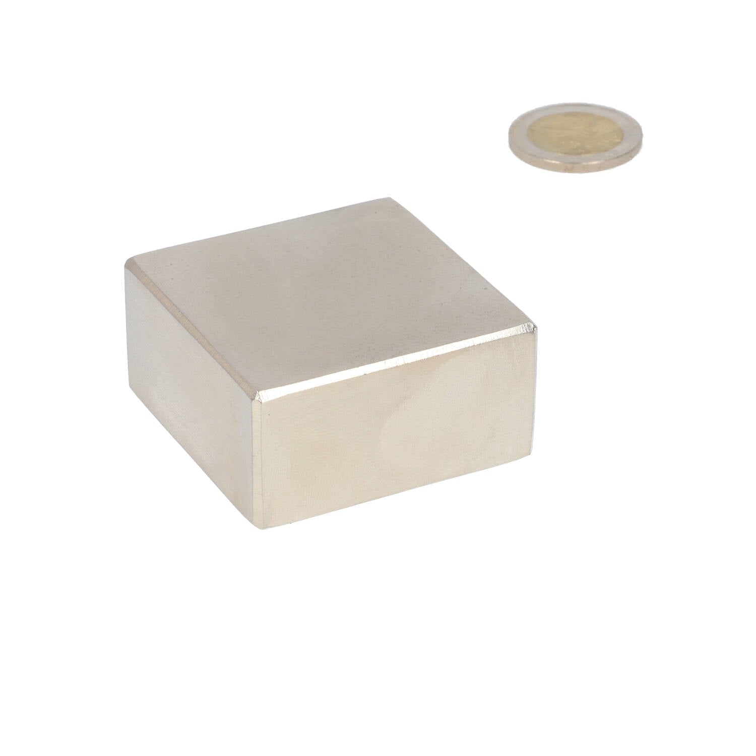 Neodymium Blokmagneet 50 x 50 x 25 mm N50 NiCuNi - Magnetenspecialist Import & Export B.V.