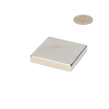Neodymium Blokmagneet 50 x 50 x 9 mm N50 NiCuNi - Magnetenspecialist Import & Export B.V.