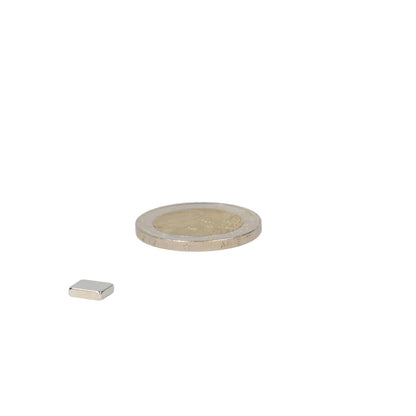 Neodymium Blokmagneet 7 x 6 x 2 mm N48 NiCuNi - Magnetenspecialist Import & Export B.V.