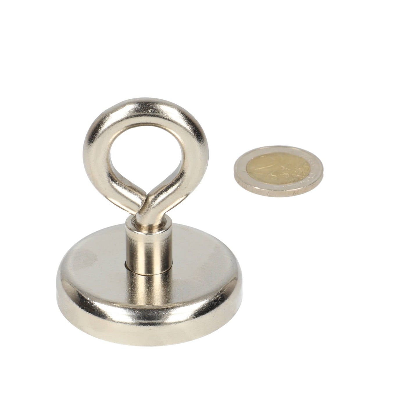 Neodymium Oogmagneet Ø48 x 12 mm N40 Stalen Pot NiCuNi - Magnetenspecialist Import & Export B.V.