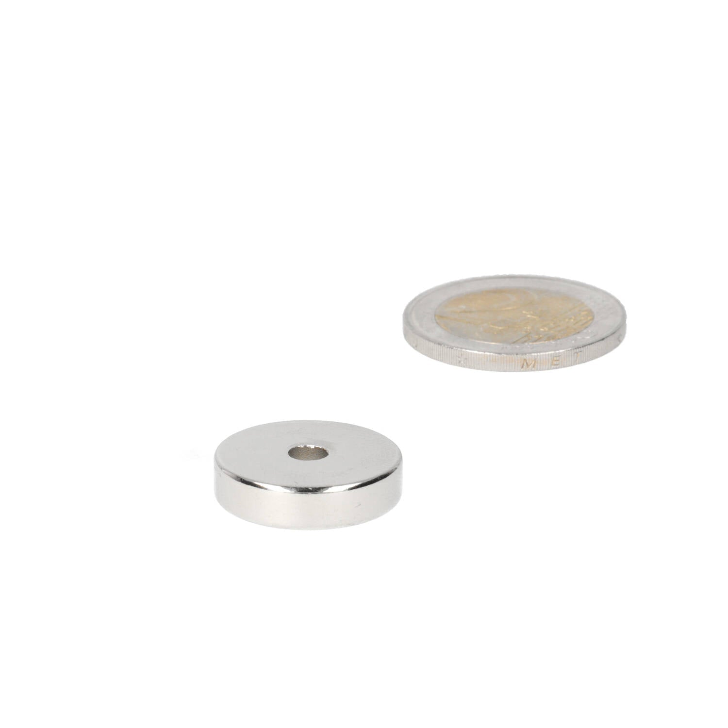 Neodymium Ringmagneet Ø20 x Ø4,2 x 5 mm N48 NiCuNi - Magnetenspecialist Import & Export B.V.