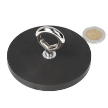 Neodymium Rubber Oogmagneet Ø88 mm N40 Stalen Pot - Magnetenspecialist Import & Export B.V.