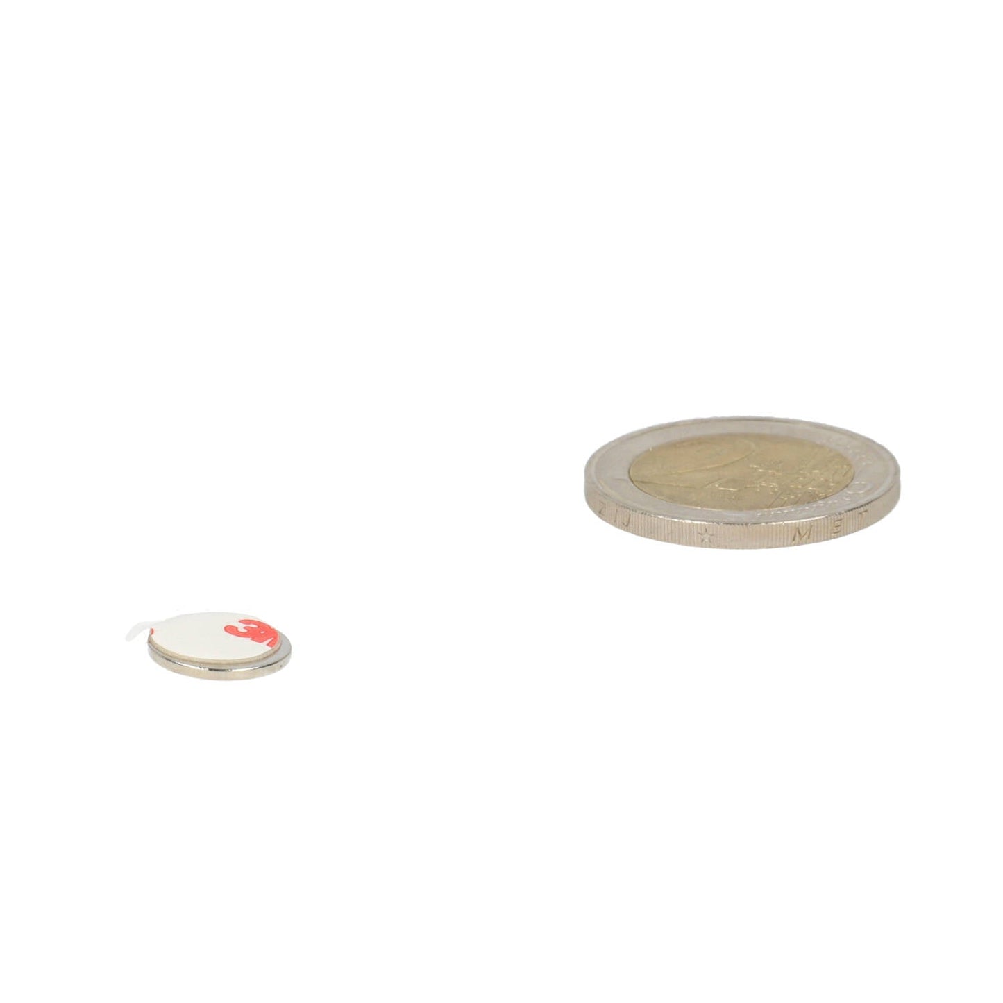 Neodymium Schijfmagneet Ø11 x 1 mm N48 NiCuNi zelfklevend - Magnetenspecialist Import & Export B.V.