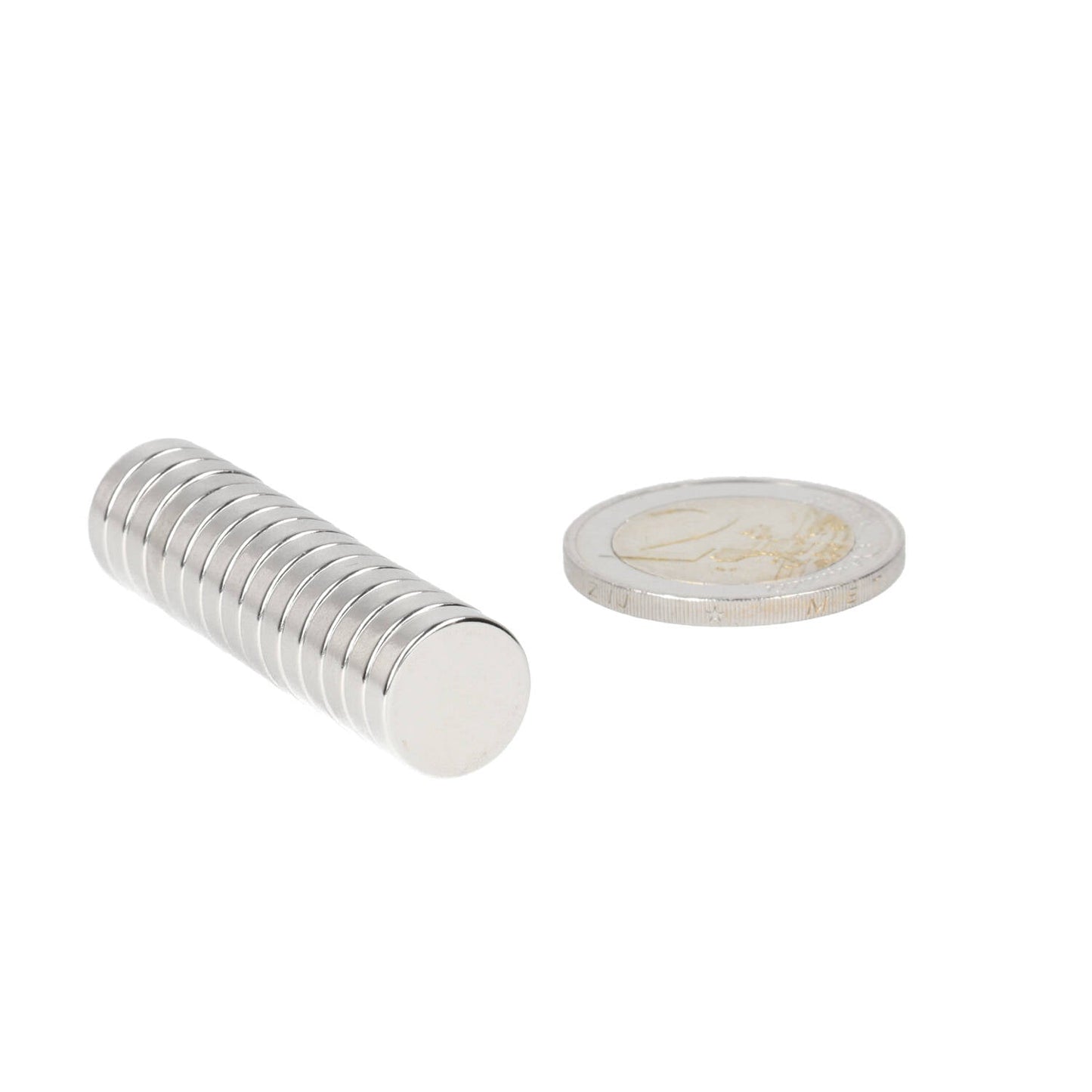Neodymium Schijfmagneet Ø12 x 3 mm N48 NiCuNi - Magnetenspecialist Import & Export B.V.