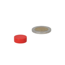Neodymium Schijfmagneet ø16 x 6 mm N45 kunststof coating (Rood) - Magnetenspecialist Import & Export B.V.