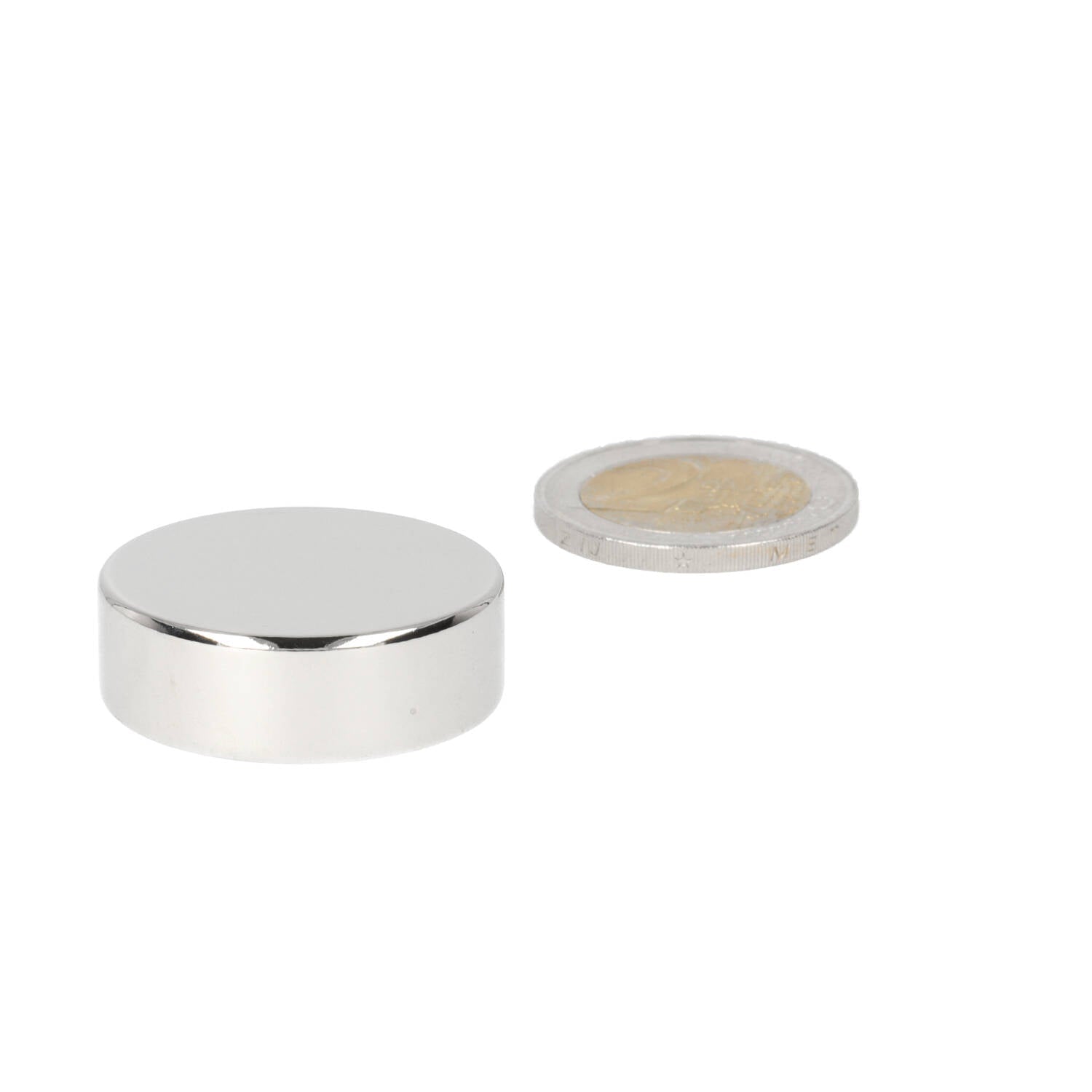 Neodymium Schijfmagneet Ø30 x 10 mm N48 NiCuNi - Magnetenspecialist Import & Export B.V.