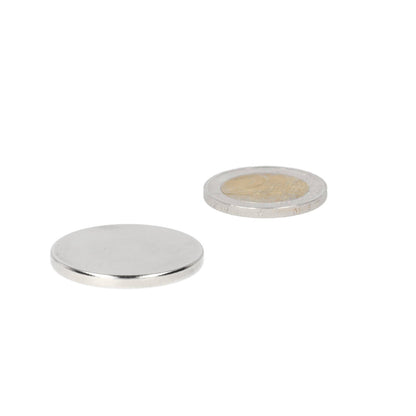 Neodymium Schijfmagneet Ø30 x 3 mm N48 NiCuNi - Magnetenspecialist Import & Export B.V.