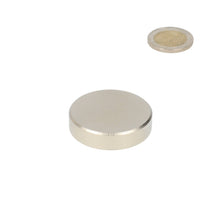 Neodymium Schijfmagneet Ø40 x 10 mm N48 NiCuNi - Magnetenspecialist Import & Export B.V.