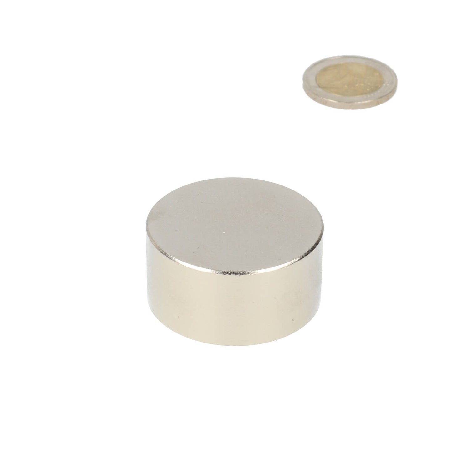 Neodymium Schijfmagneet Ø40 x 20 mm N48 NiCuNi - Magnetenspecialist Import & Export B.V.