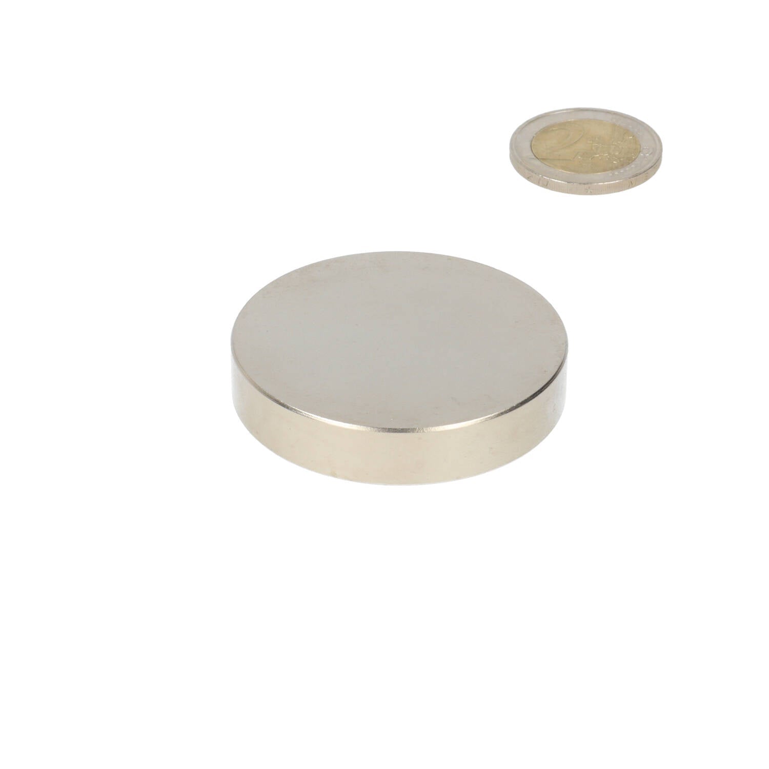 Neodymium Schijfmagneet Ø50 x 10 mm N48 NiCuNi - Magnetenspecialist Import & Export B.V.