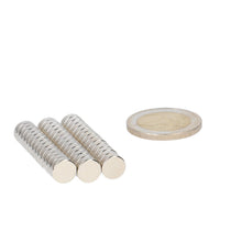 Neodymium Schijfmagneet Ø8 x 3 mm N48 NiCuNi - Magnetenspecialist Import & Export B.V.